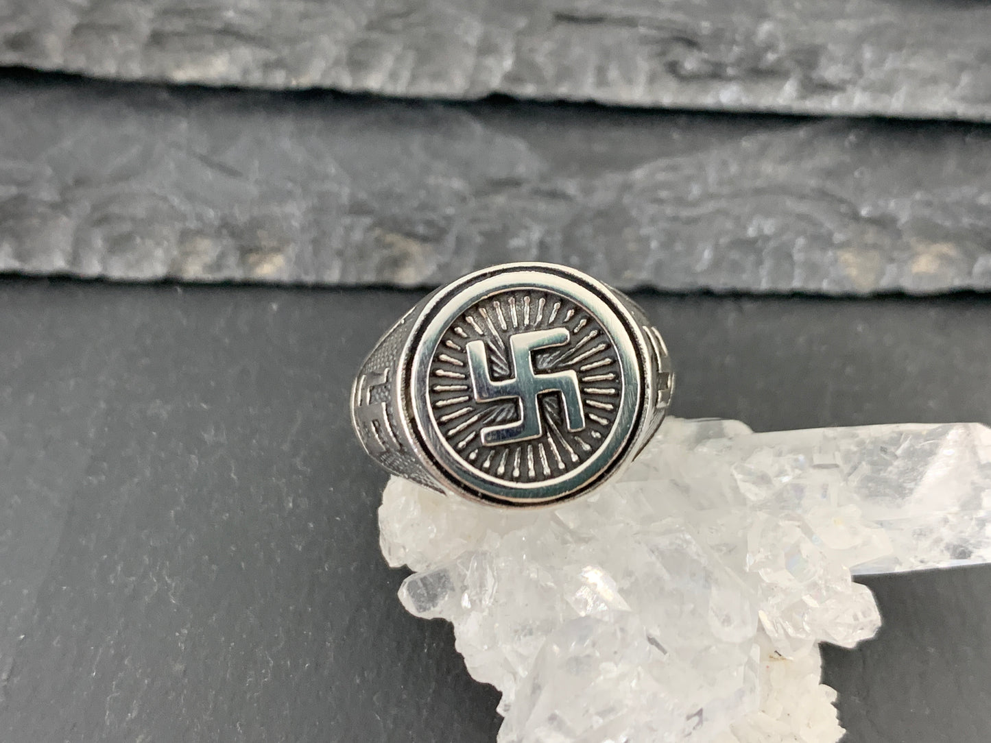 Sacred Manji Ring – Spiritual Symbol of Protection & Harmony | Buddhist Good Fortune Jewelry