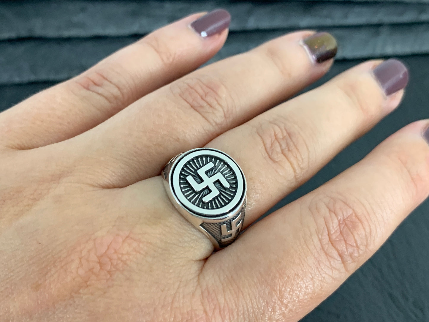 Sacred Manji Ring – Spiritual Symbol of Protection & Harmony | Buddhist Good Fortune Jewelry
