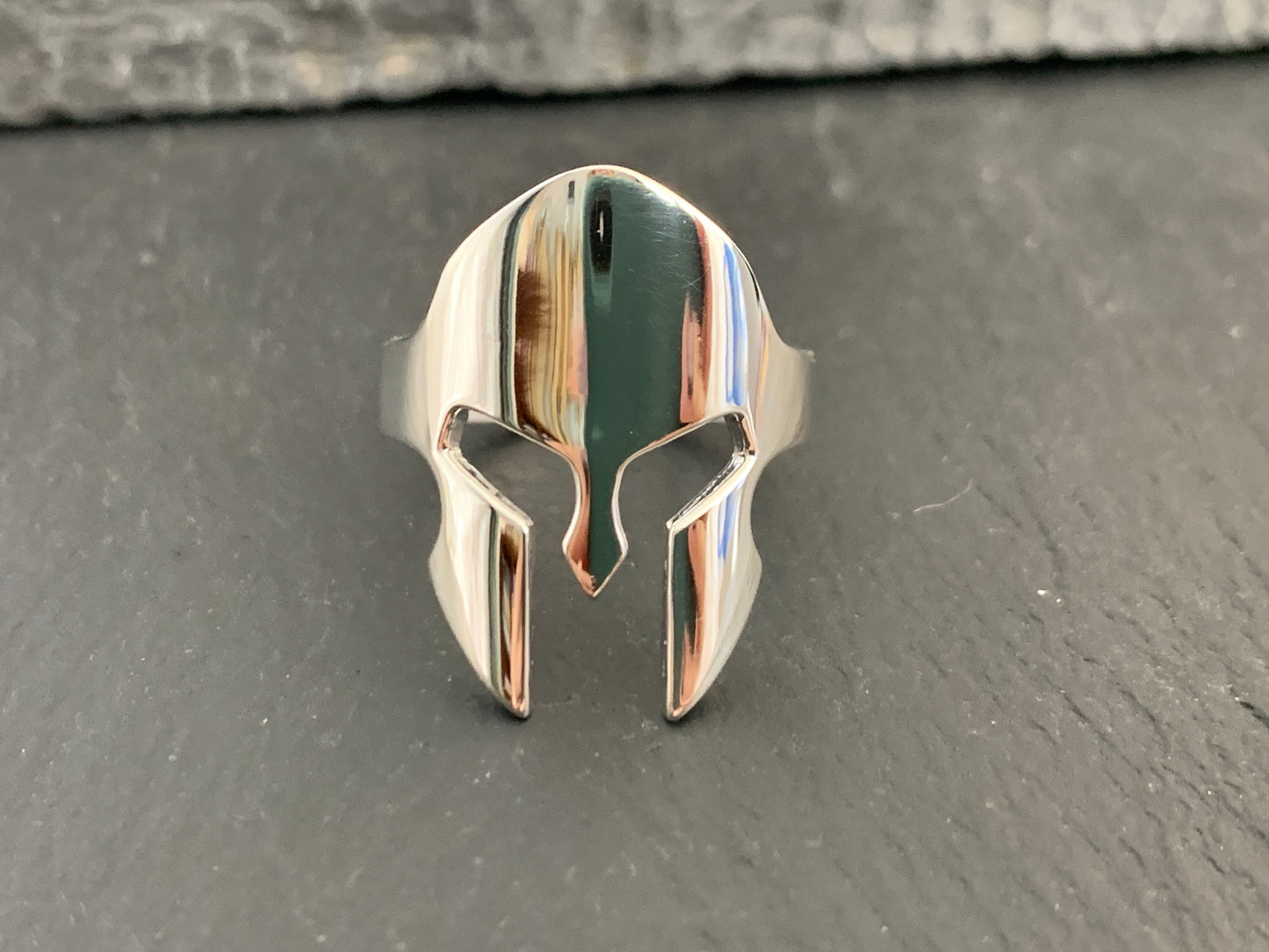 Sterling Silver Spartan Helmet Ring – Warrior Ring