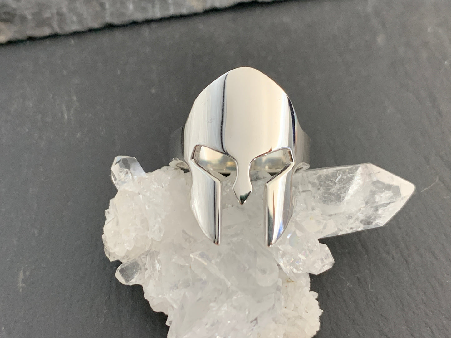 Sterling Silver Spartan Helmet Ring – Warrior Ring