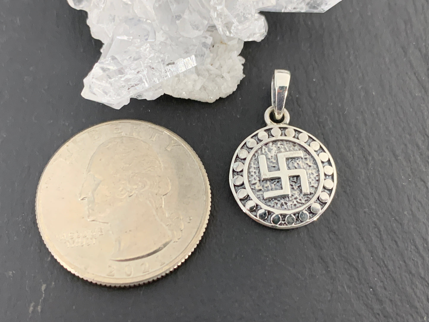 Handcrafted Sacred Swastika Pendant – Symbol of Good Fortune & Prosperity