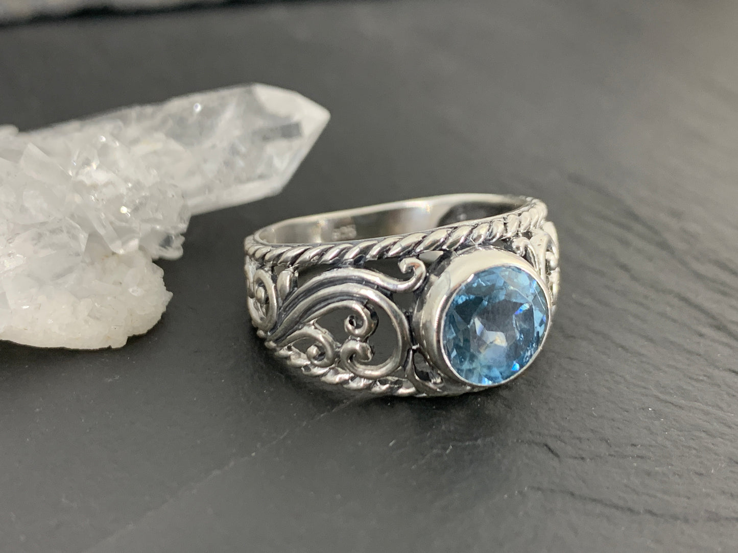 Sterling Silver Topaz Ring