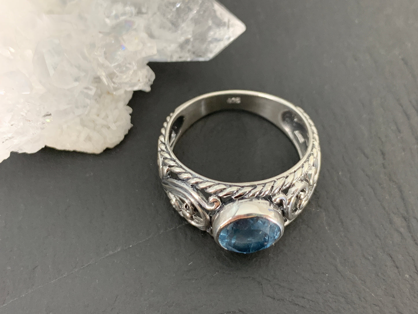 Sterling Silver Topaz Ring