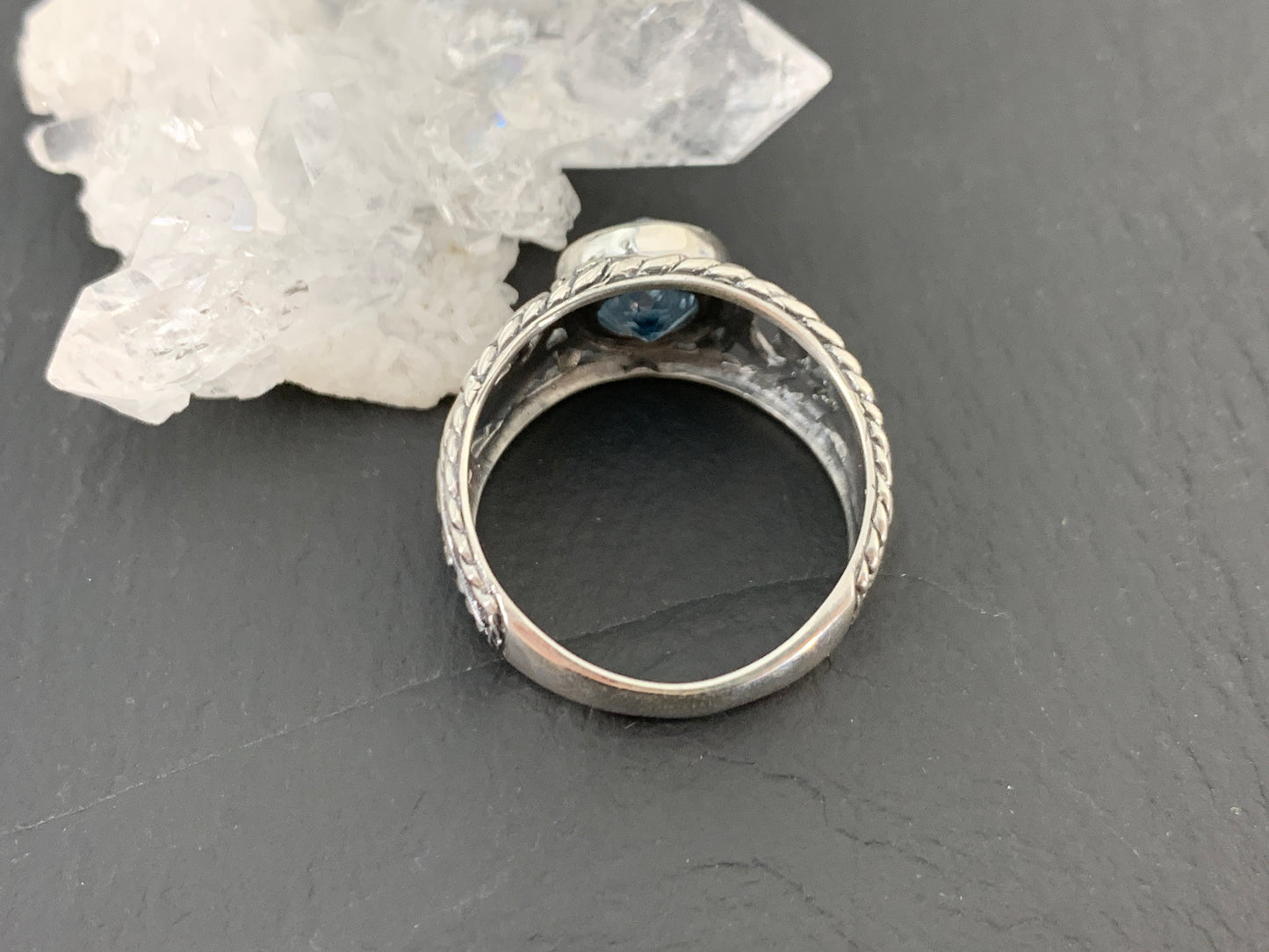 Sterling Silver Topaz Ring