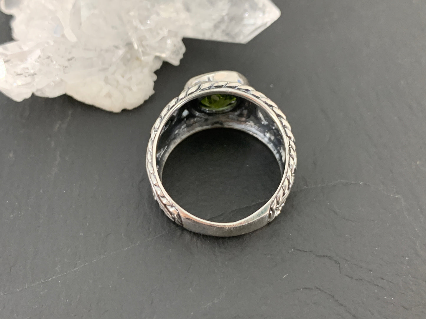 Sterling Silver Peridot Ring