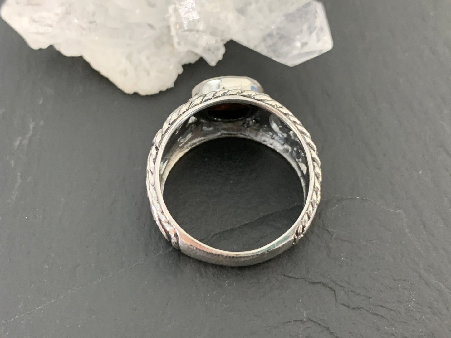 Sterling Silver Australian Opal Ring - size 7US