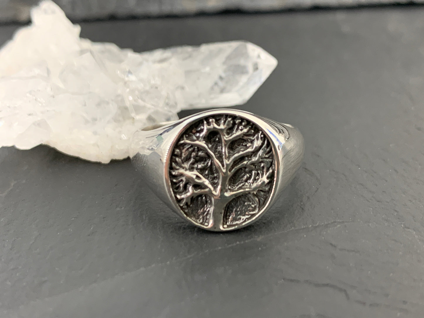Sterling Silver Tree of Life Ring – Nature-Inspired Symbolic Ring – Celtic Spiritual Jewelry