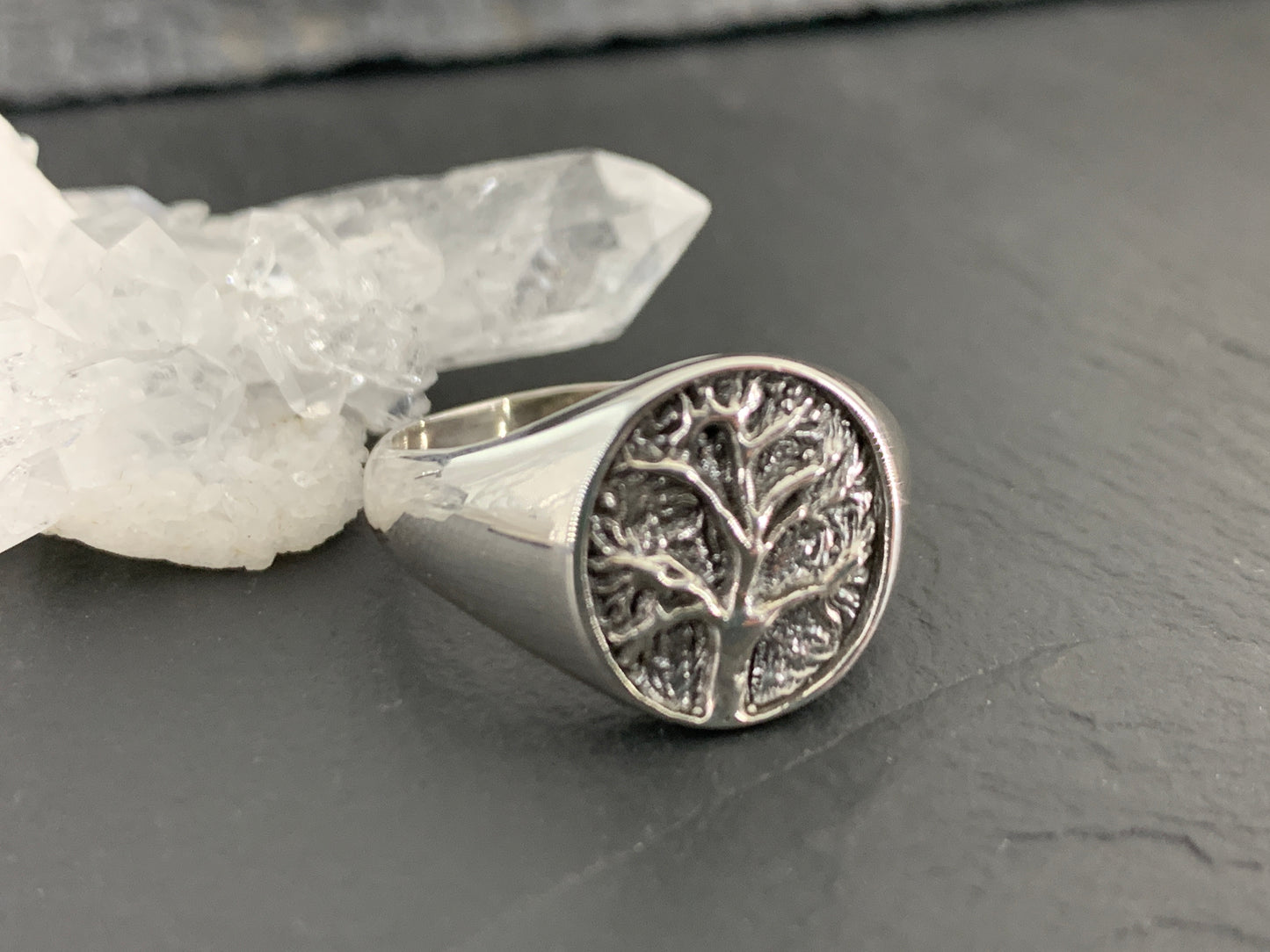 Sterling Silver Tree of Life Ring – Nature-Inspired Symbolic Ring – Celtic Spiritual Jewelry