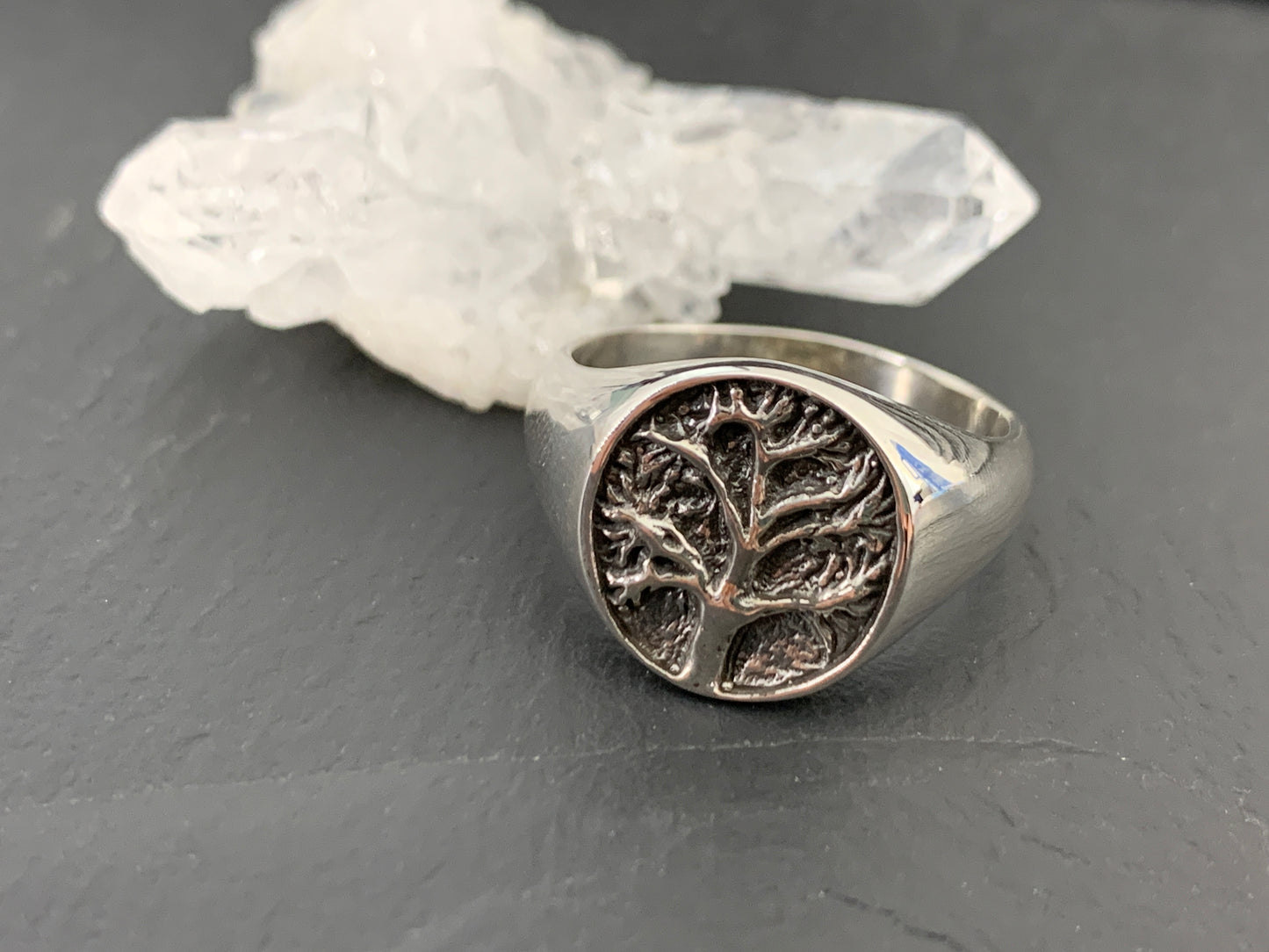 Sterling Silver Tree of Life Ring – Nature-Inspired Symbolic Ring – Celtic Spiritual Jewelry