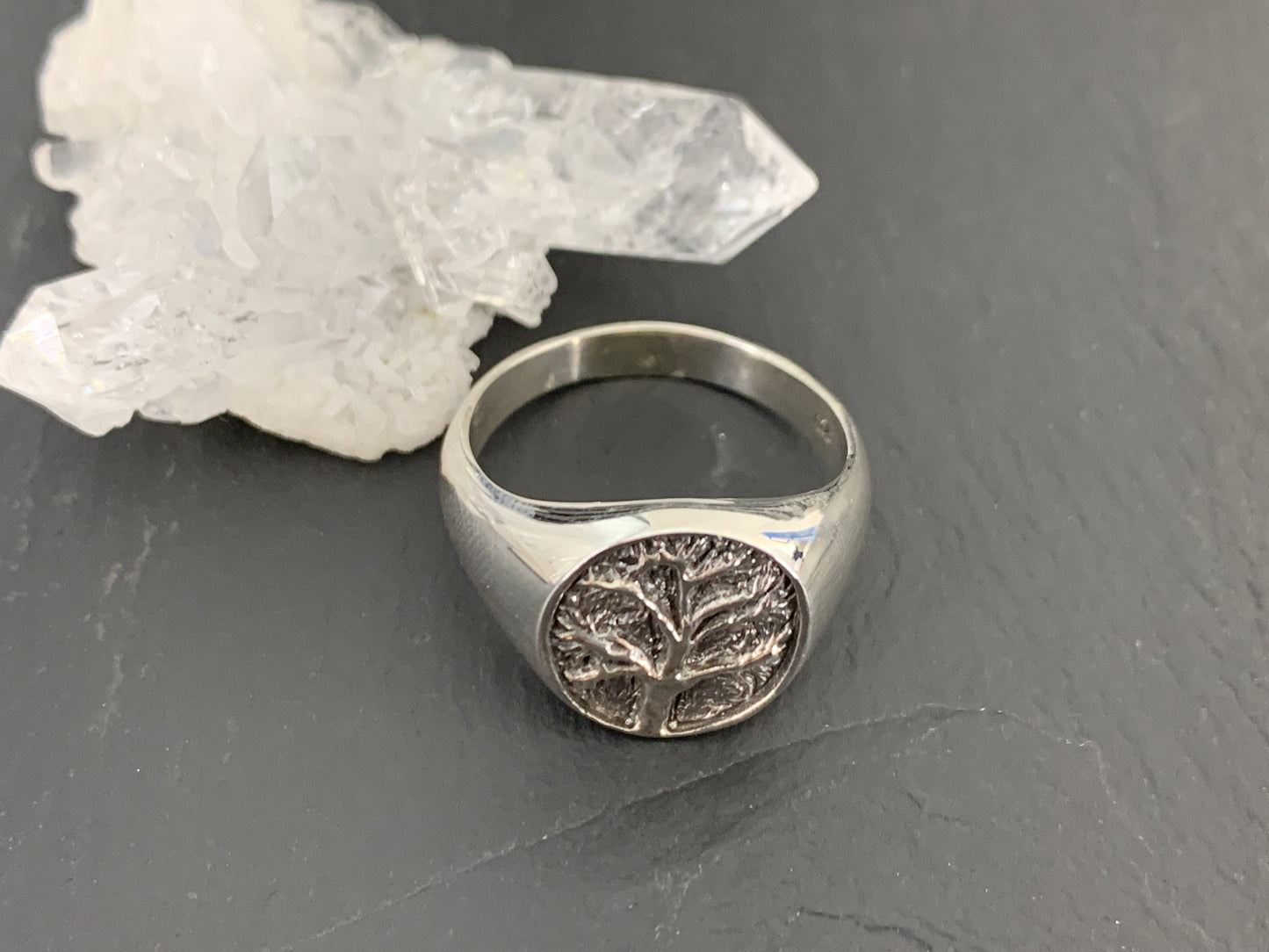 Sterling Silver Tree of Life Ring – Nature-Inspired Symbolic Ring – Celtic Spiritual Jewelry