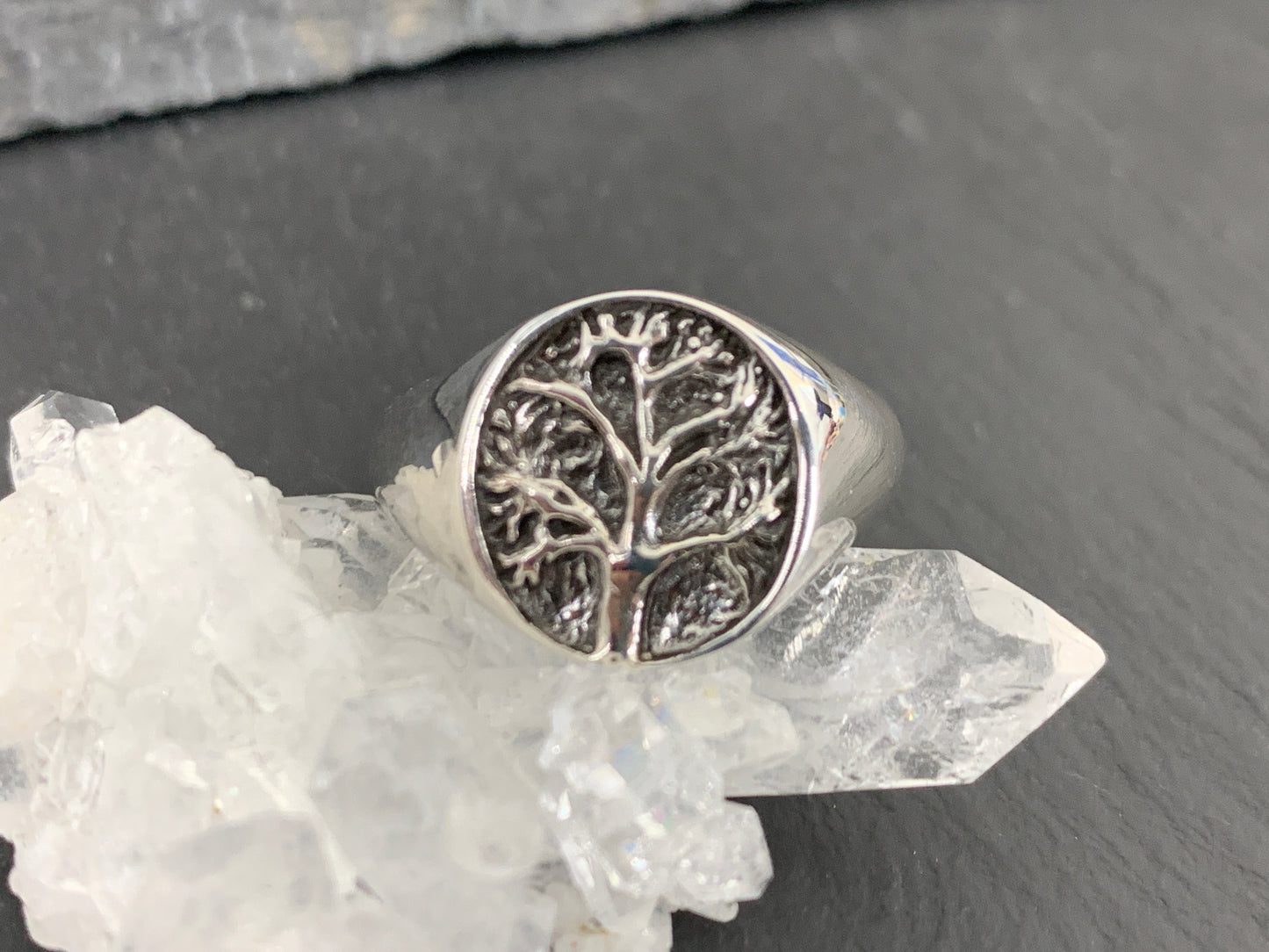 Sterling Silver Tree of Life Ring – Nature-Inspired Symbolic Ring – Celtic Spiritual Jewelry