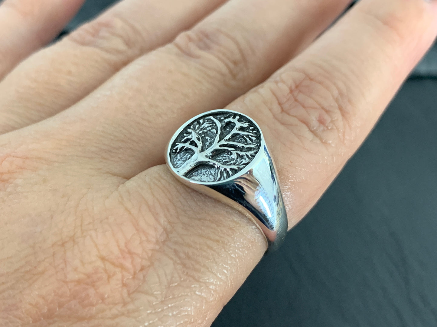 Sterling Silver Tree of Life Ring – Nature-Inspired Symbolic Ring – Celtic Spiritual Jewelry