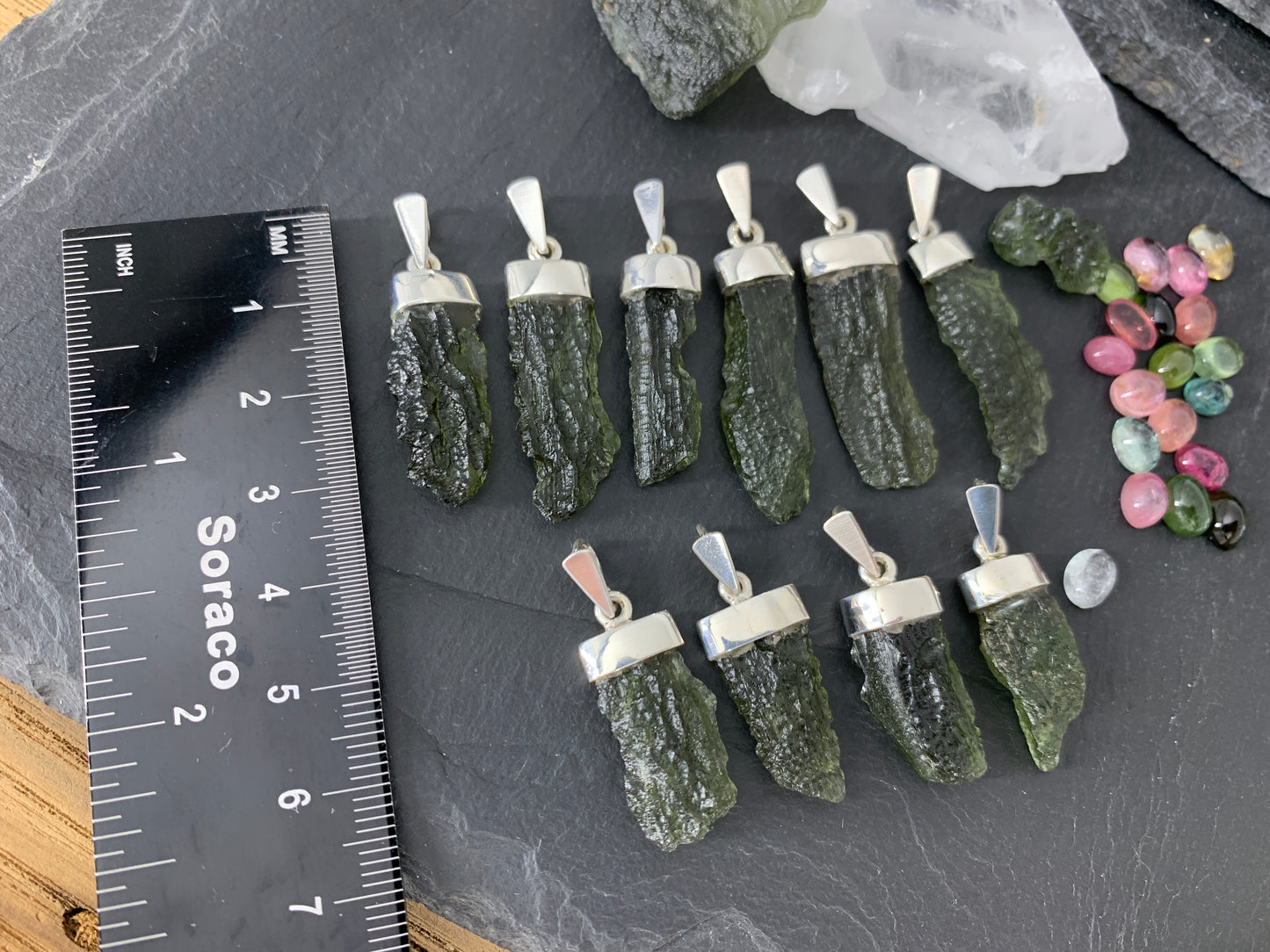 Moldavite In Silver Cup Pendant/ Select your pendant