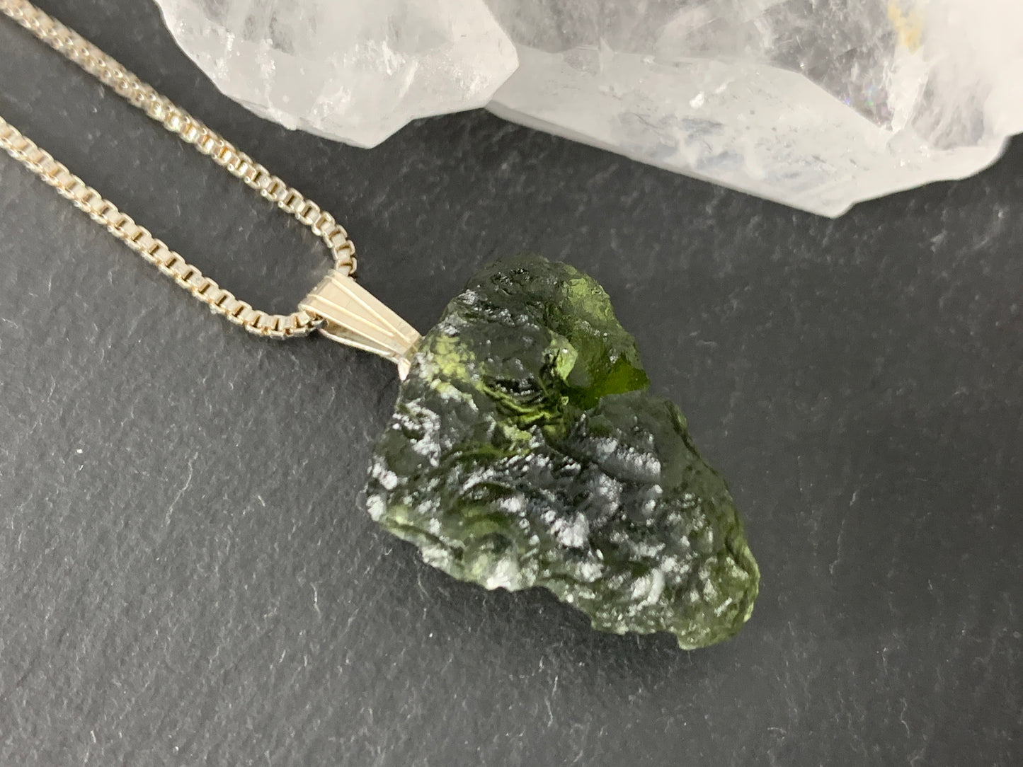 Raw Moldavite Pendant 2.9g