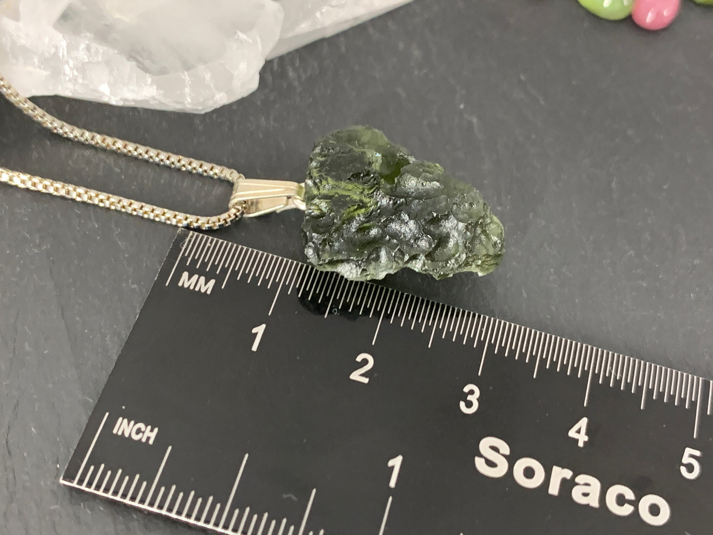 Raw Moldavite Pendant 2.9g