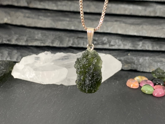 Raw Moldavite Pendant 2.4g