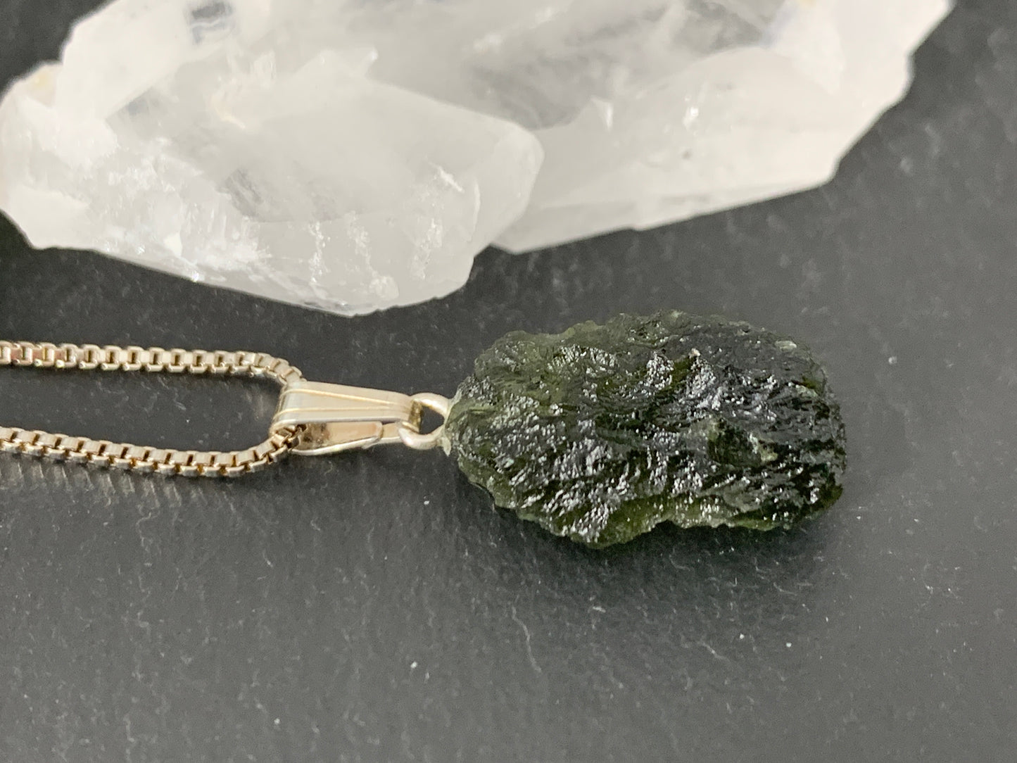 Raw Moldavite Pendant 2.4g