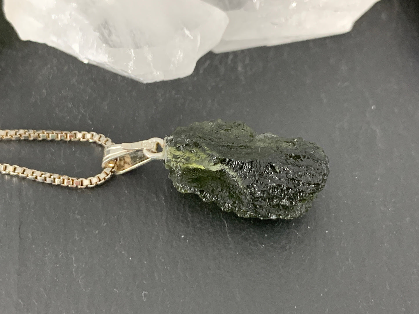 Raw Moldavite Pendant 2.4g