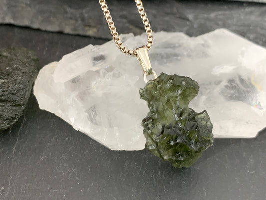 Raw Moldavite Pendant 2.4g