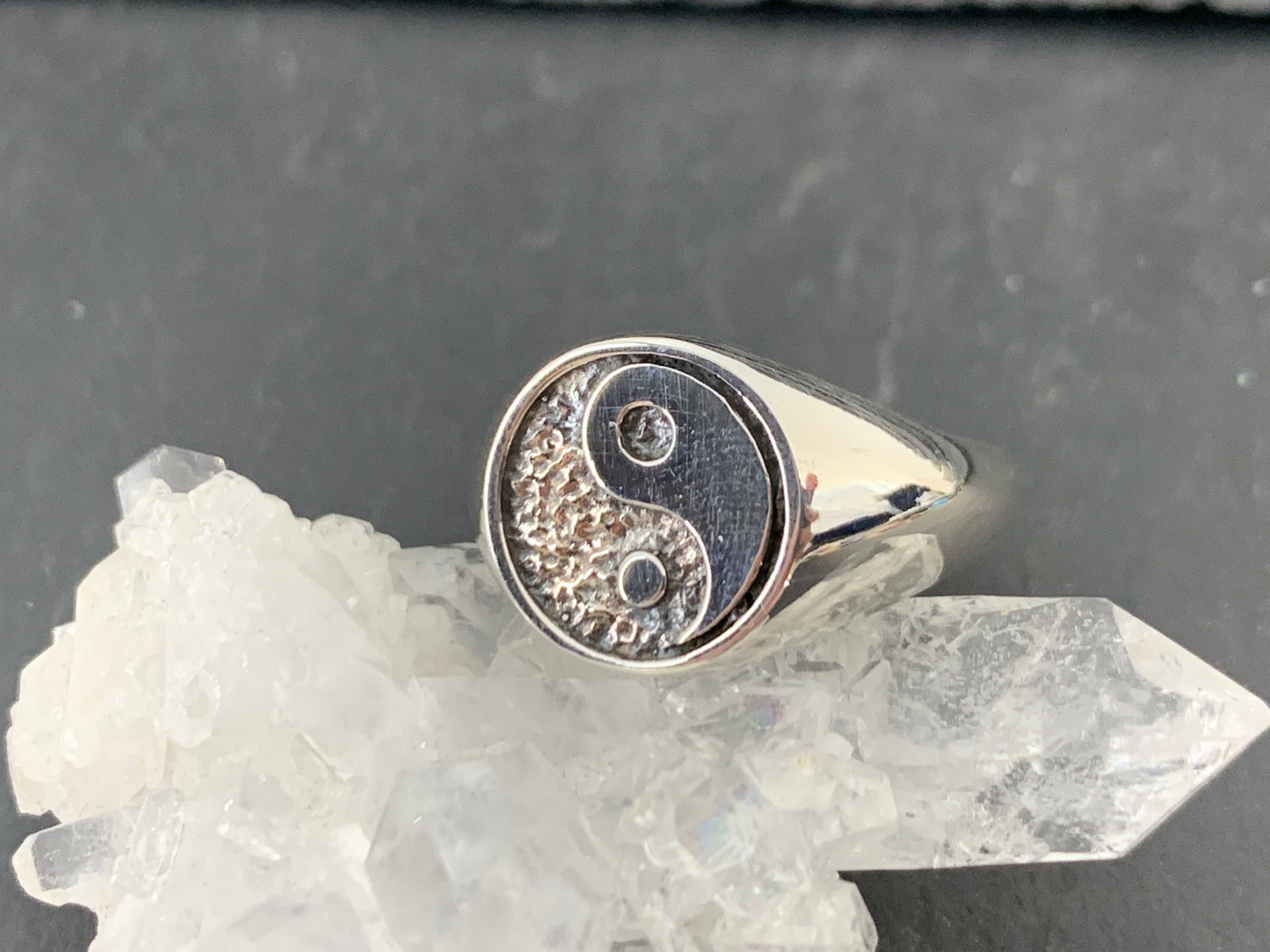 Yin and Yang Ring. Minimalist Yin Yang Jewelry