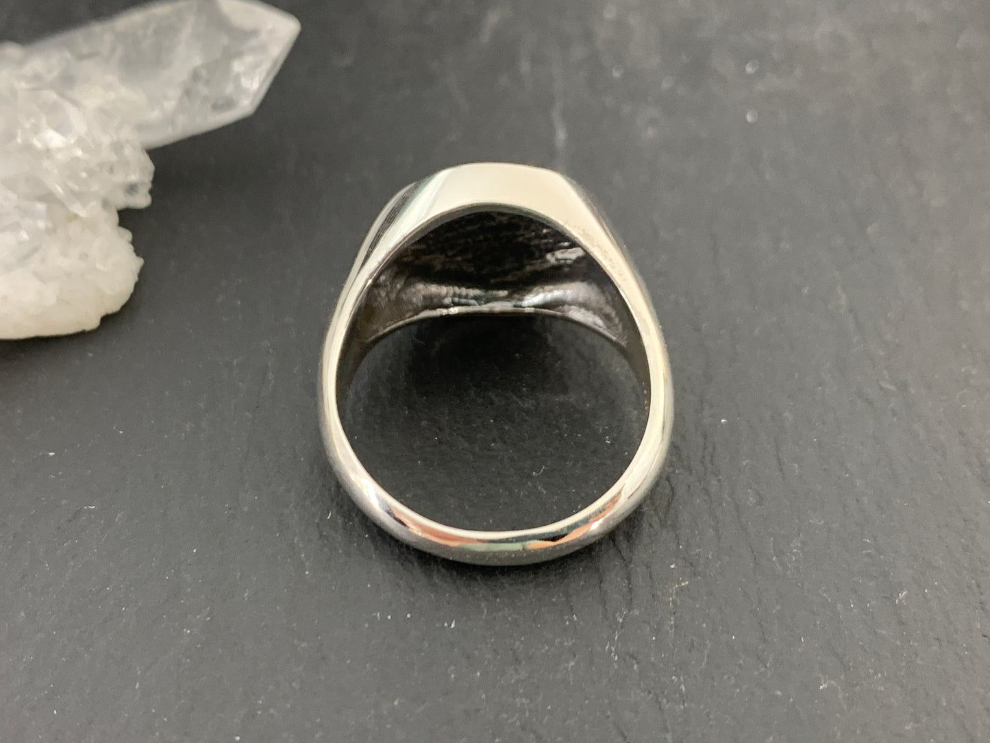 Sterling Silver All-Seeing Eye Ring • Triangle Symbol Ring • Mystic Occult Signet Ring