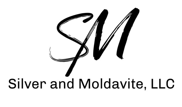 Silver and Moldavite 