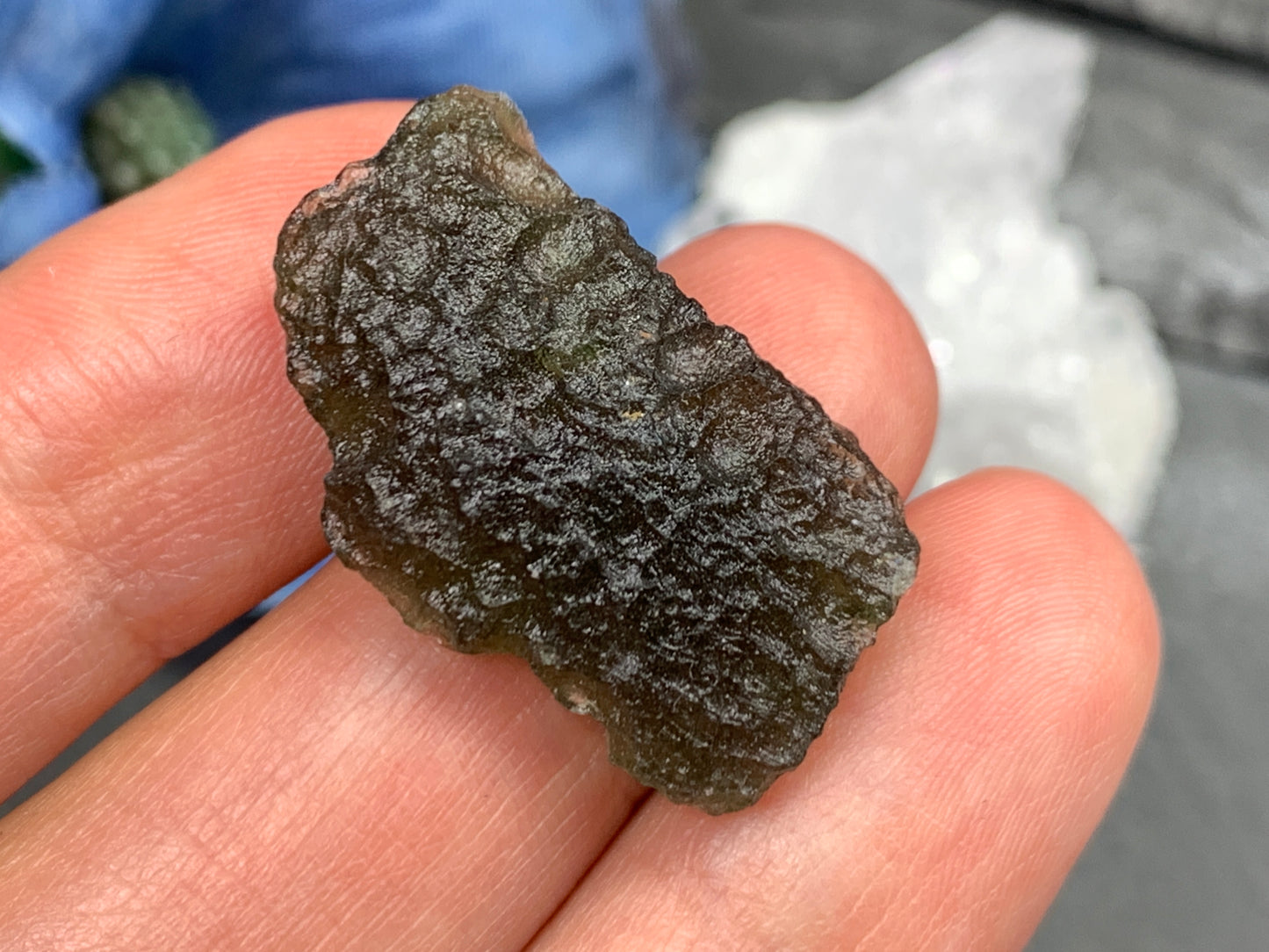 Moldavite 3.23g- Raw Moldavite from Chlum
