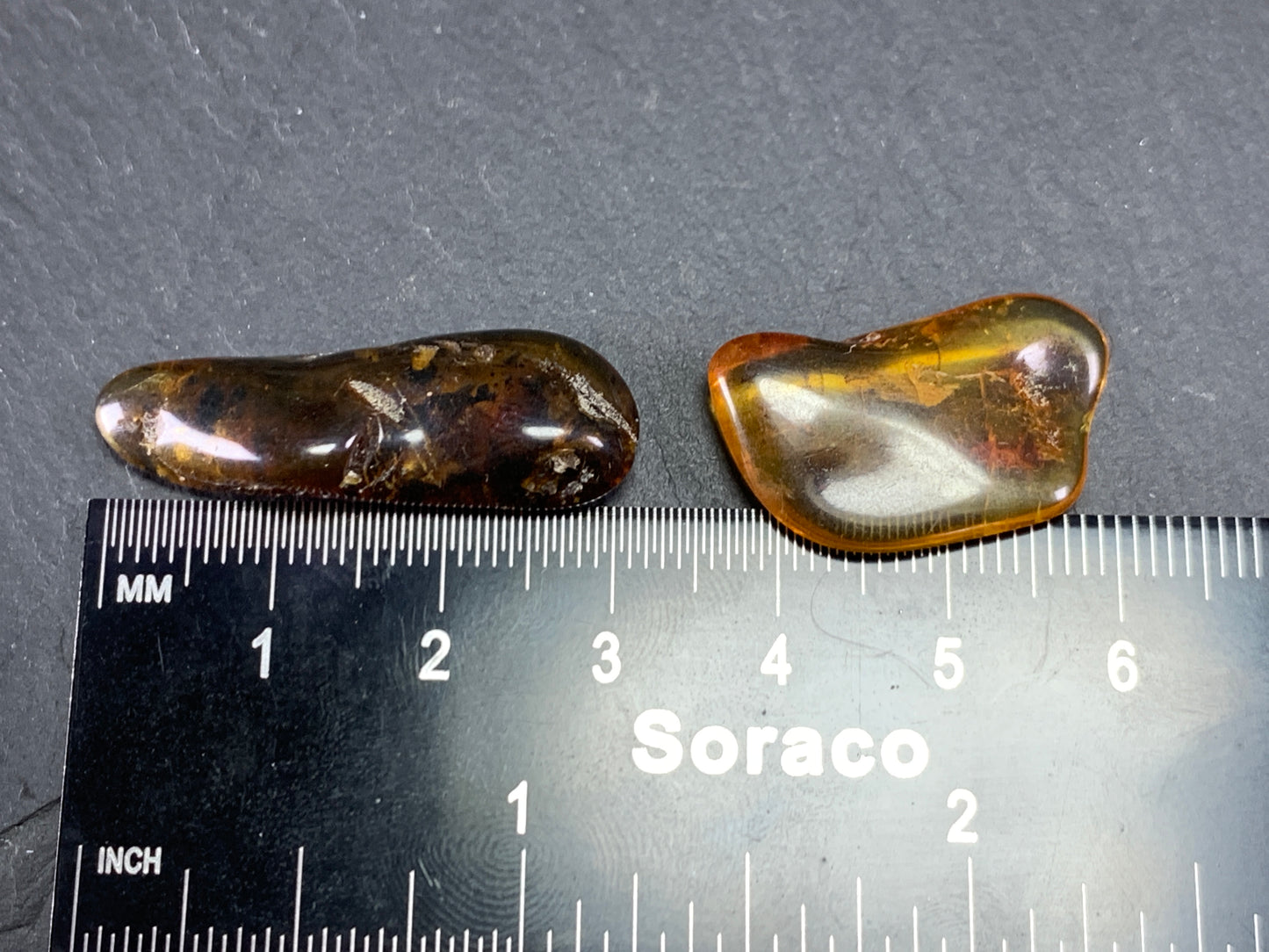 Natural Amber/ Not drilled/ Lot of 4