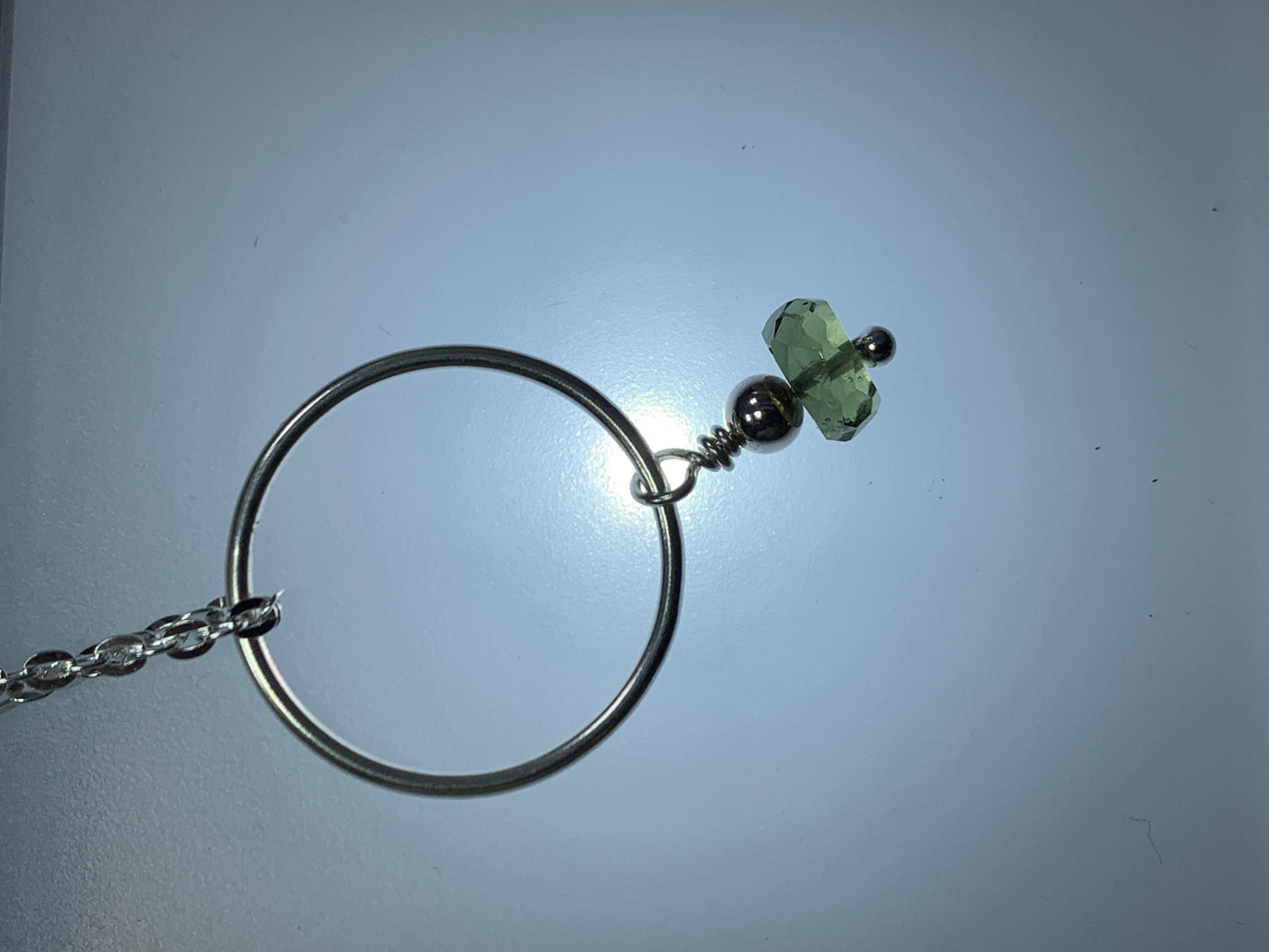 Simple pendant with Moldavite